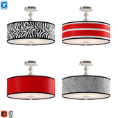 Giclee Gallery 16 "Wide Semi-Flush Ceiling Light