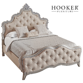 Hooker Furniture Bedroom Sanctuary Upholstered King Panel Bed