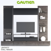 Мебель для TV и мультимедиа - GAUTIER collections ADULIS Layout F