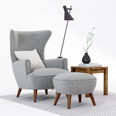 Scandinavian Designs Katja High Back Chair