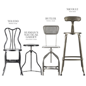Industrial stools and chairs