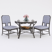 Nueva Dining Table & Highland house Rossmore side chair