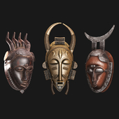 African masks of Baule