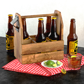 Beer box and lime