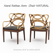 Narai Rattan Arm Chair NATURAL
