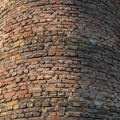 Material of age-old brick wall