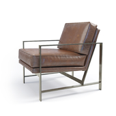 West Elm Metal Frame Chair (Aged)