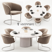 Carmen chairs and Opera table - Visionnaire Home Philosophy