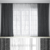 Curtains with muslin