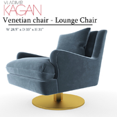 Venetian Chair - Lounge Chair  Round Leg