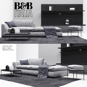 B & B Italia RICHARD sofa with pillows