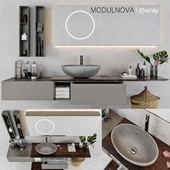 Комплект мебели для ванной MODULNOVA Infinity_Decor