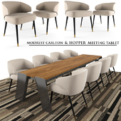 Hopper Meeting Table and Modrest Carlton Chair