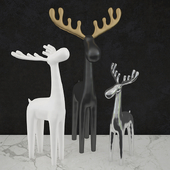 Moose sculptures