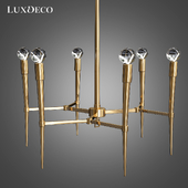 Fabulous modern brass chandelier