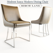 Modrest Itasca Modern Gray Fabric Dining Chair