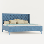 Modern bed with a capitone (OM)