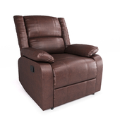 Mainstays Faux Leather Recliner Brown