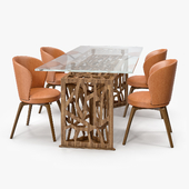 Mascheroni Delta Table and Alloro Chair