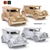 Машинки игрушечные деревянные