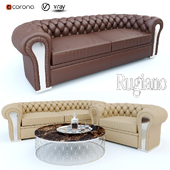 Rugiano Nirvana sofa & armchair, Willy coffee table