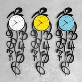 Droping Figures Wall Clock