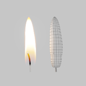 Candle flame with animation
