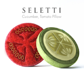 Tomato, cucumber pillows