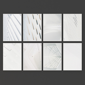 Set of painting 10 | "White architecture"