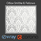 SMITH & FELLOWS / Grasmere / White / Gray wallpaper