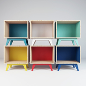 Modular shelves Atelier Emmaus