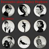 Decorative plate Audrey Hepburn
