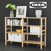 IKEA IVAR with decor