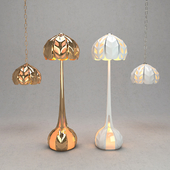 Floor lamp and Ceiling light 3D model