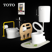 TOTO toilet Chair-style stool device set