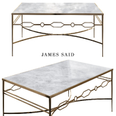 Grace Gold Leaf and Marble Coffee Table
