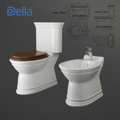 Della. Toilet bowl, bidet Oskar