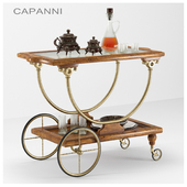 Serving table with castors Capanni