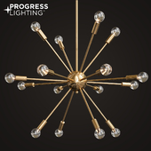 Progress Lighting Ion Collection 16-light Brushed Bronze Chandelier