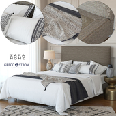 Zara Home Linen Collection Bedding + Greco Strom Bed # 7