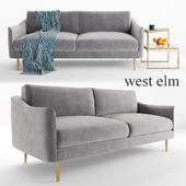 Sloane Sofa and Staggered plane side table - West Elm