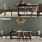 Poliform Concorde Table & Grace Chair