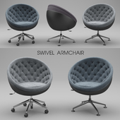 Swivel armchair