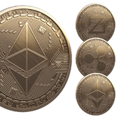 Crypto-moneys Ethereum, Ripple, ZCoin