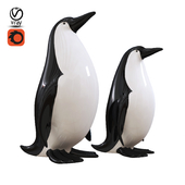 Penguin statuettes