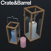 Crosby Lantern | Glass lantern case | candles