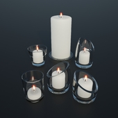 Glass candle holders | Candles
