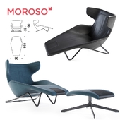 Couch Moroso, take a line for a walk, chaise longue
