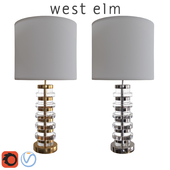 West Elm Clear Disc Table Lamp