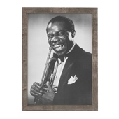 Portrait of Louis Armstrong for interior decoration.